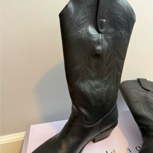 Madden Girl Black Heeled Boots